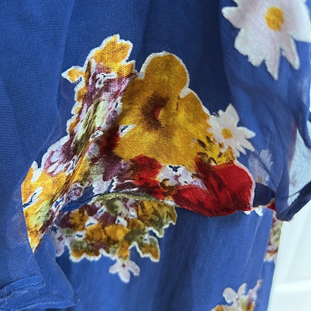 Alice + Olivia Electra Ruffled Floral Midi Dress - Picture 14 of 14